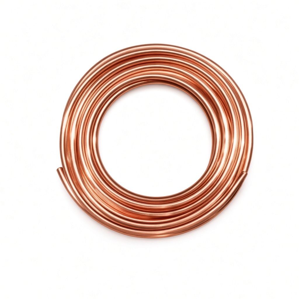 Tubería de cobre flexible en rollo