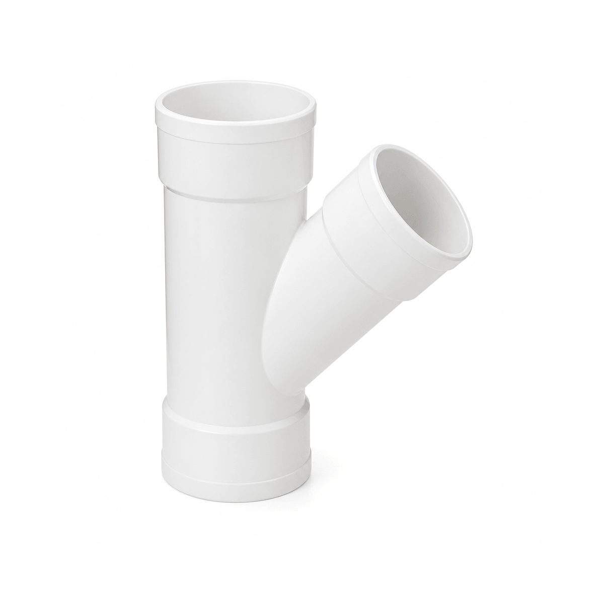 Yee DWV de PVC blanco para bajadas de drenaje