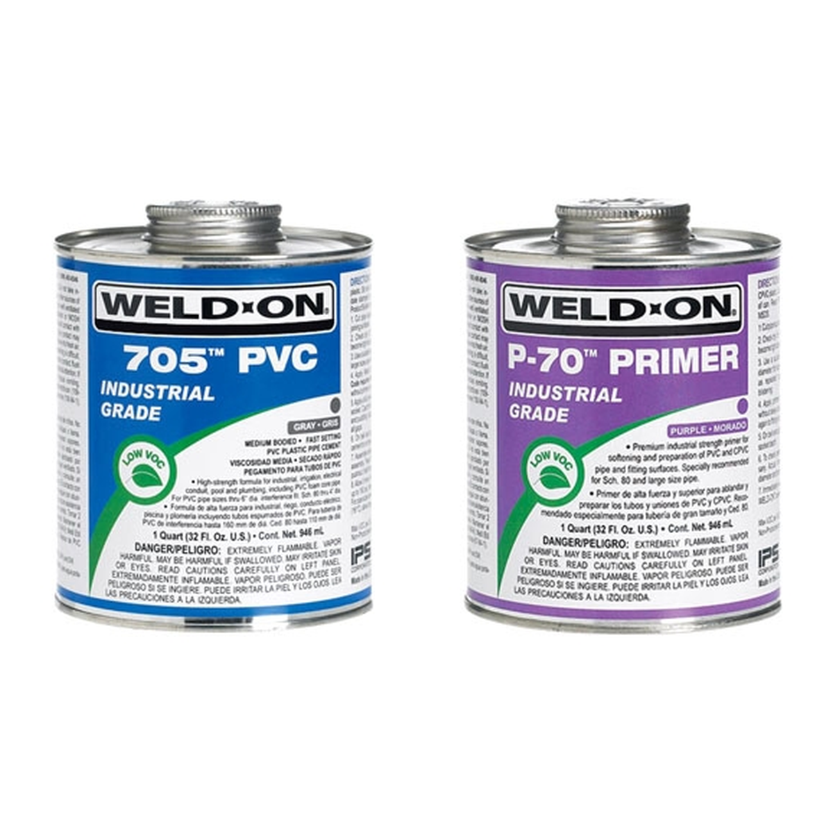 Cemento Weld-On 705 PVC y primer P-70