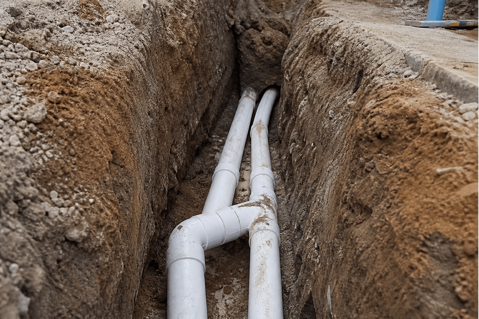 Instalación de PVC hidráulico en obra residencial
