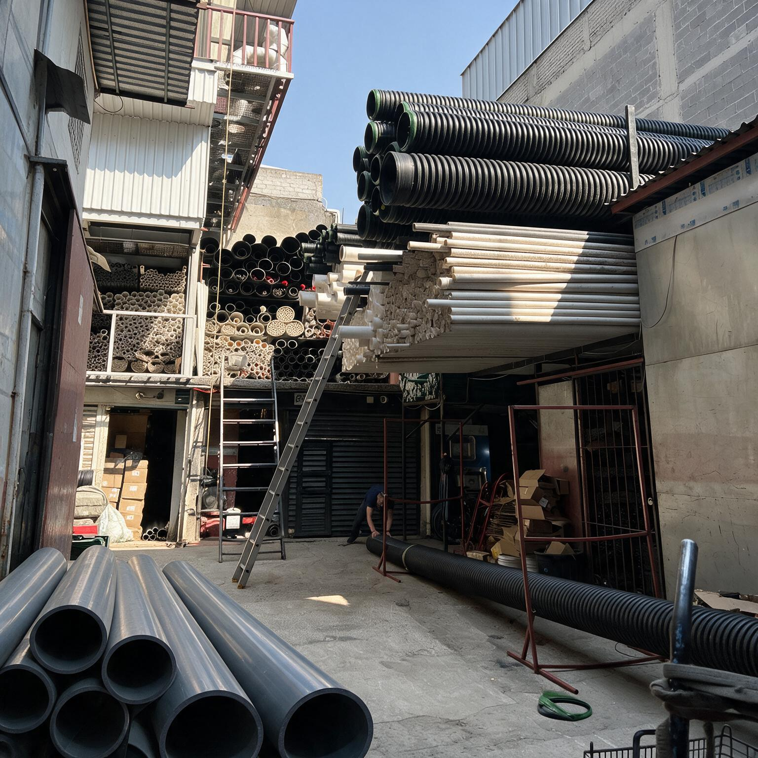 Frente de bodega TECSA Tuberías Especiales