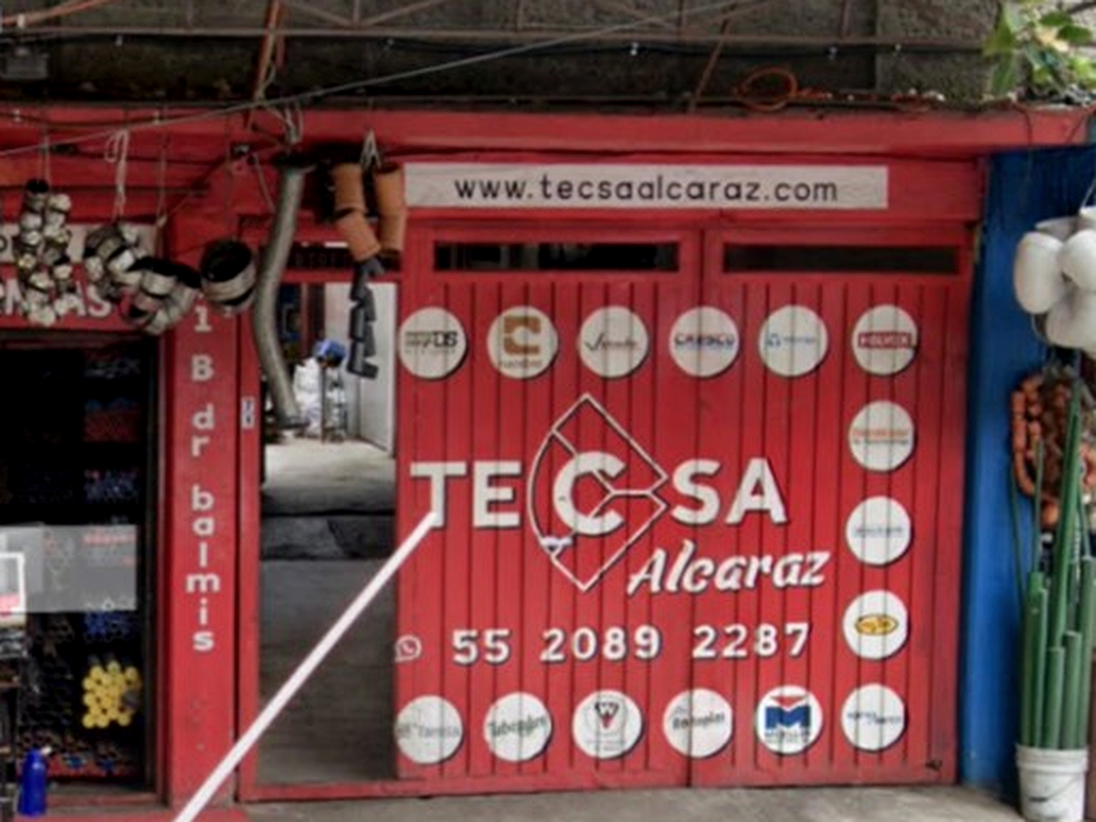 Fachada TECSA Tuberías Especiales en el Barrio de Doctores, Ciudad de México